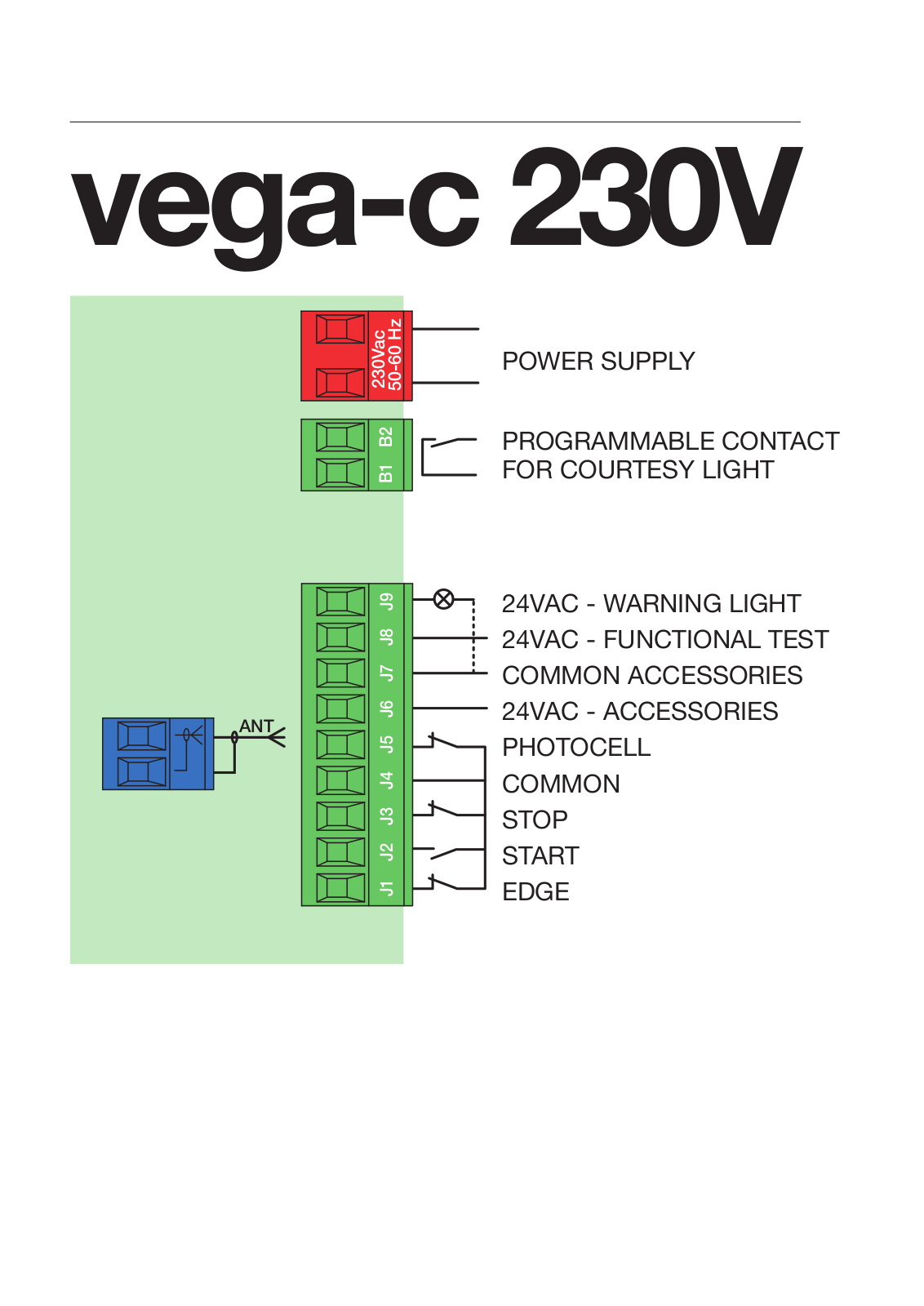 V2 Vega-C 230v Wiring Diagram