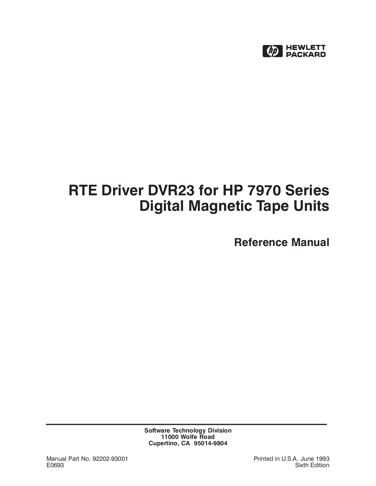 HP DVR23 User Manual