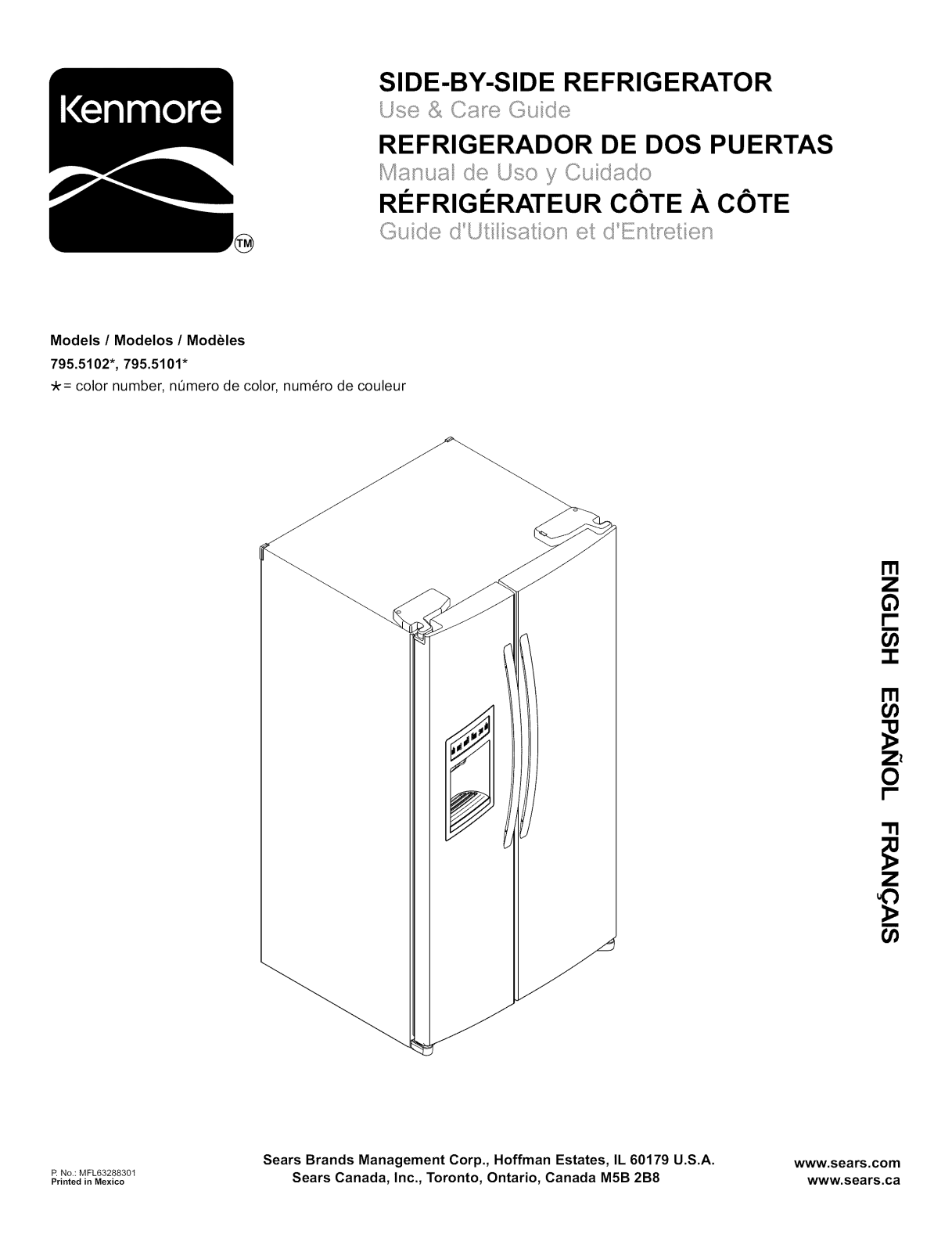 Kenmore 79551012010, 79551013010, 79551013011, 79551014010, 79551016010 Owner’s Manual - ManualMachine.com