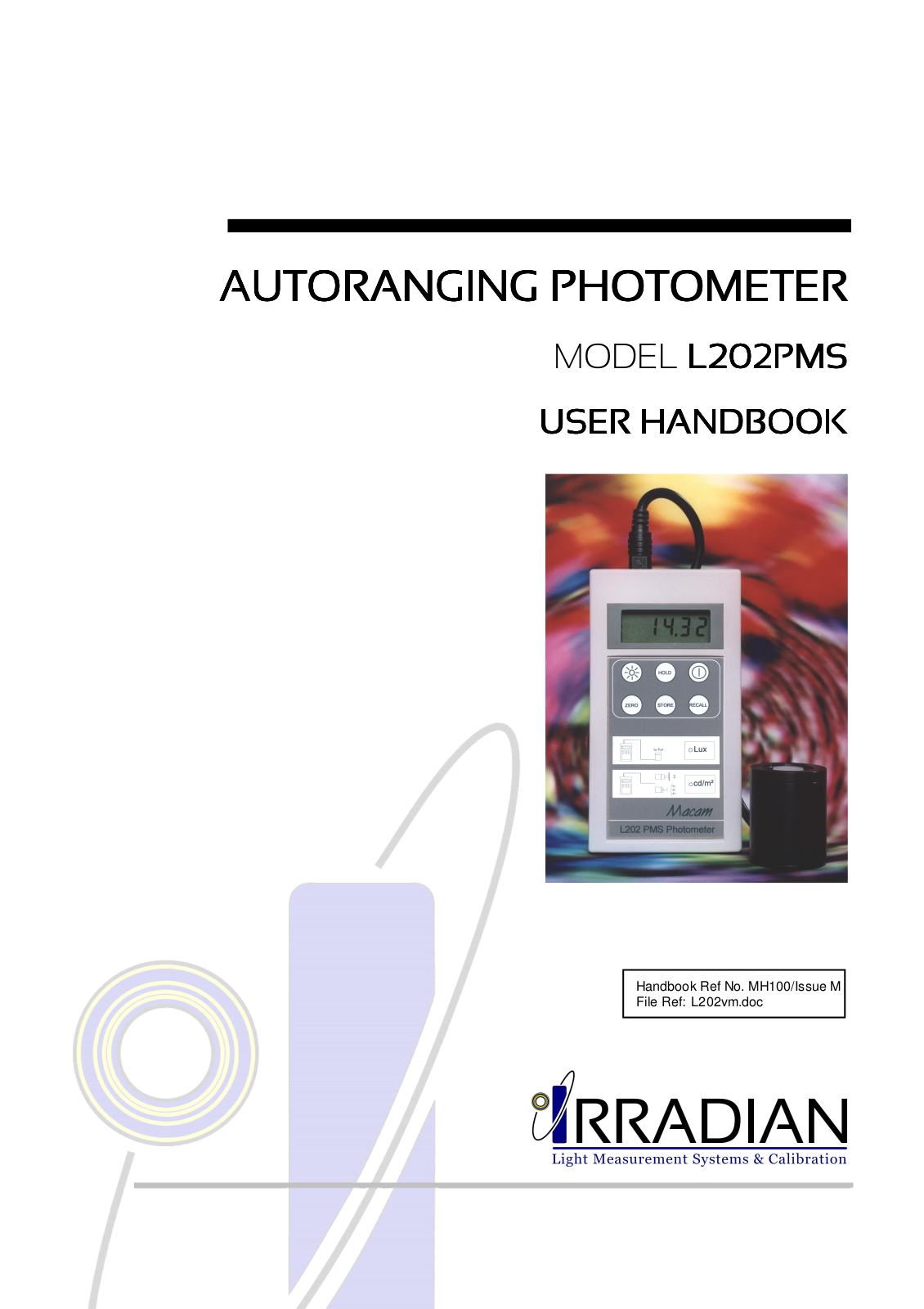 Irradian L202PMS User Handbook Manual