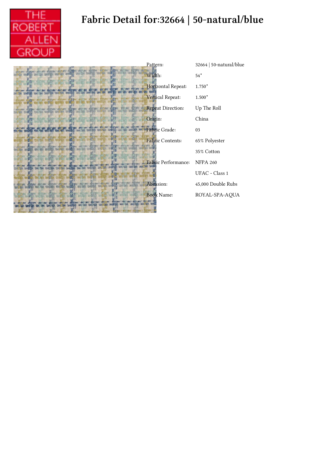 Duralee CRAL5853 Specifications - ManualMachine.com