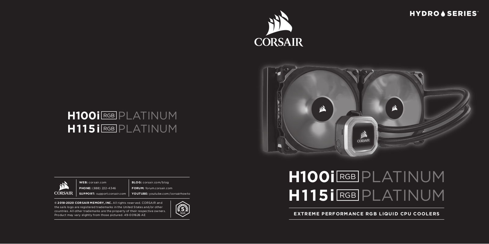 Corsair H100i, H115i User Manual