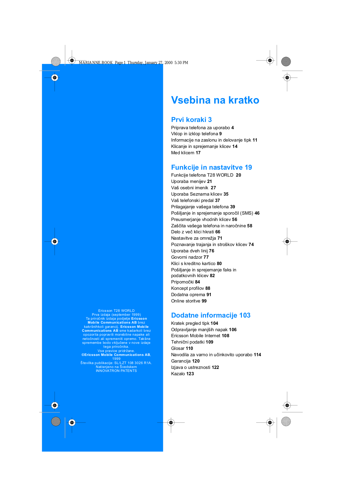 Sony ericsson T28 WORLD User Manual