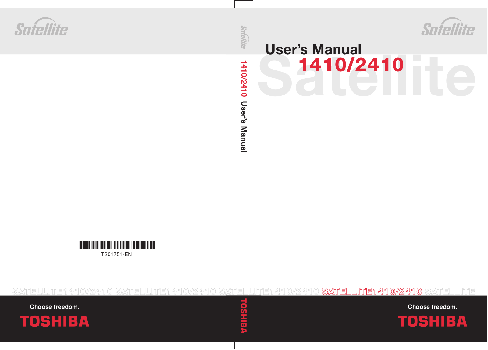 Toshiba SATELLITE 1410 User Manual