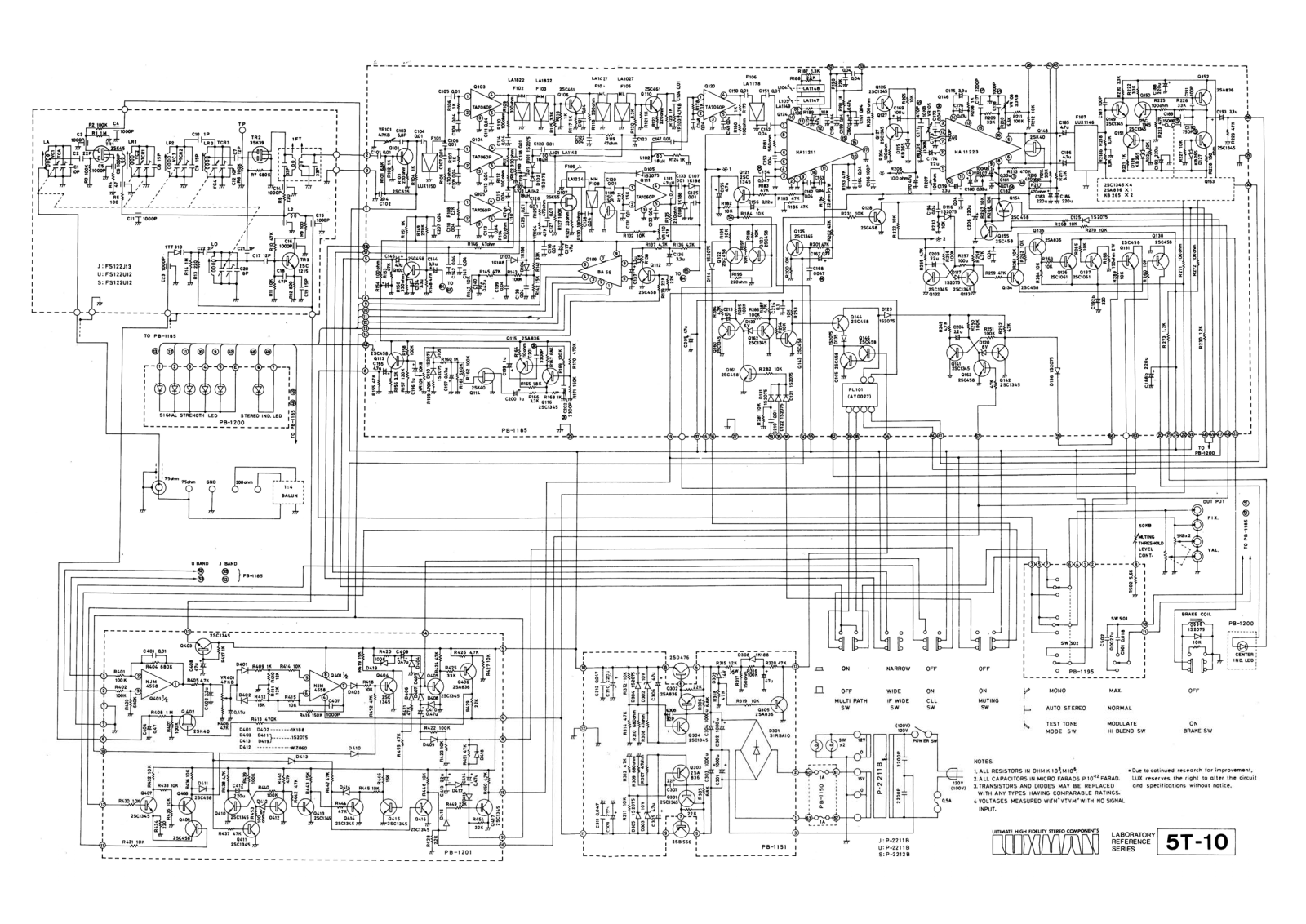 Luxman 5-T-10 Schematic