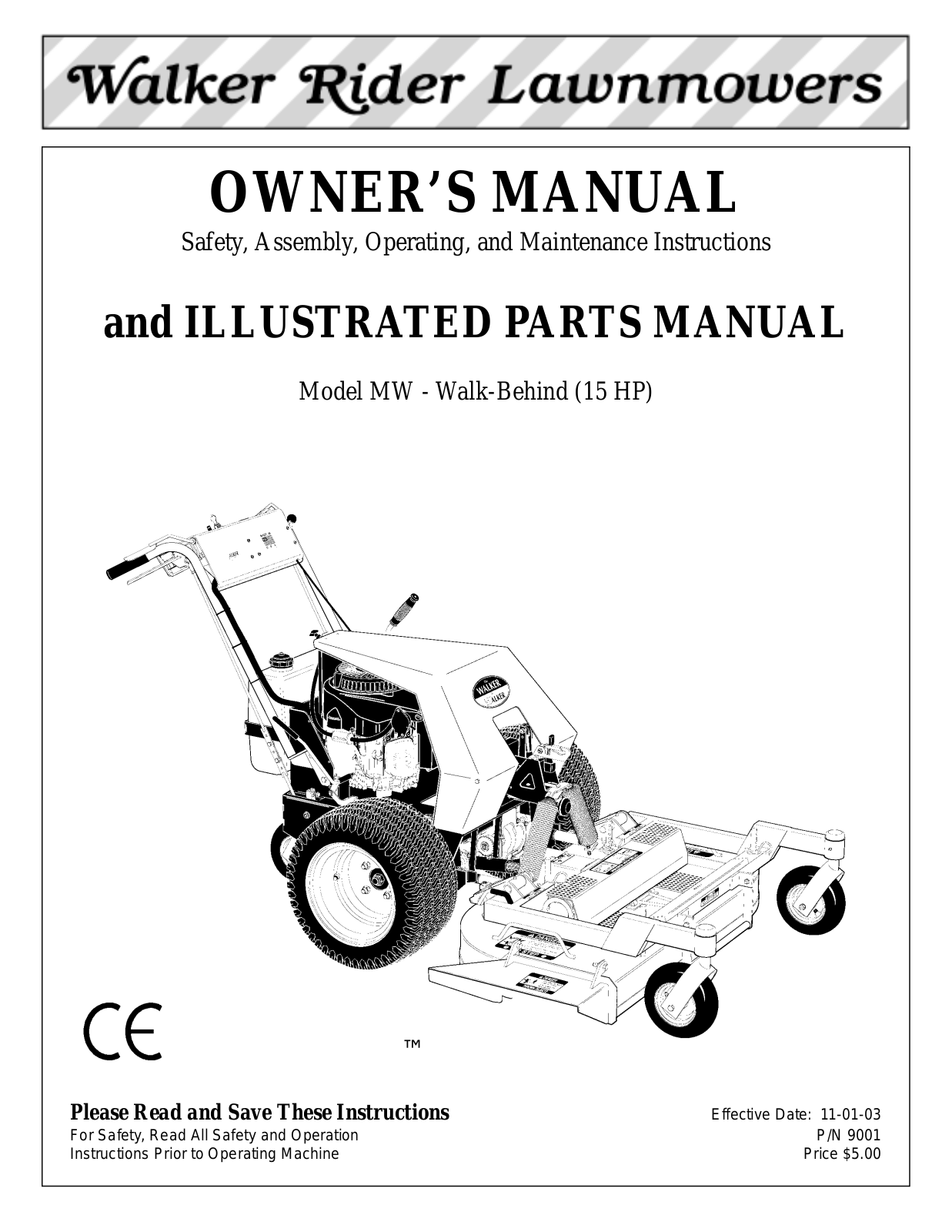 Walker Rider MW User Manual