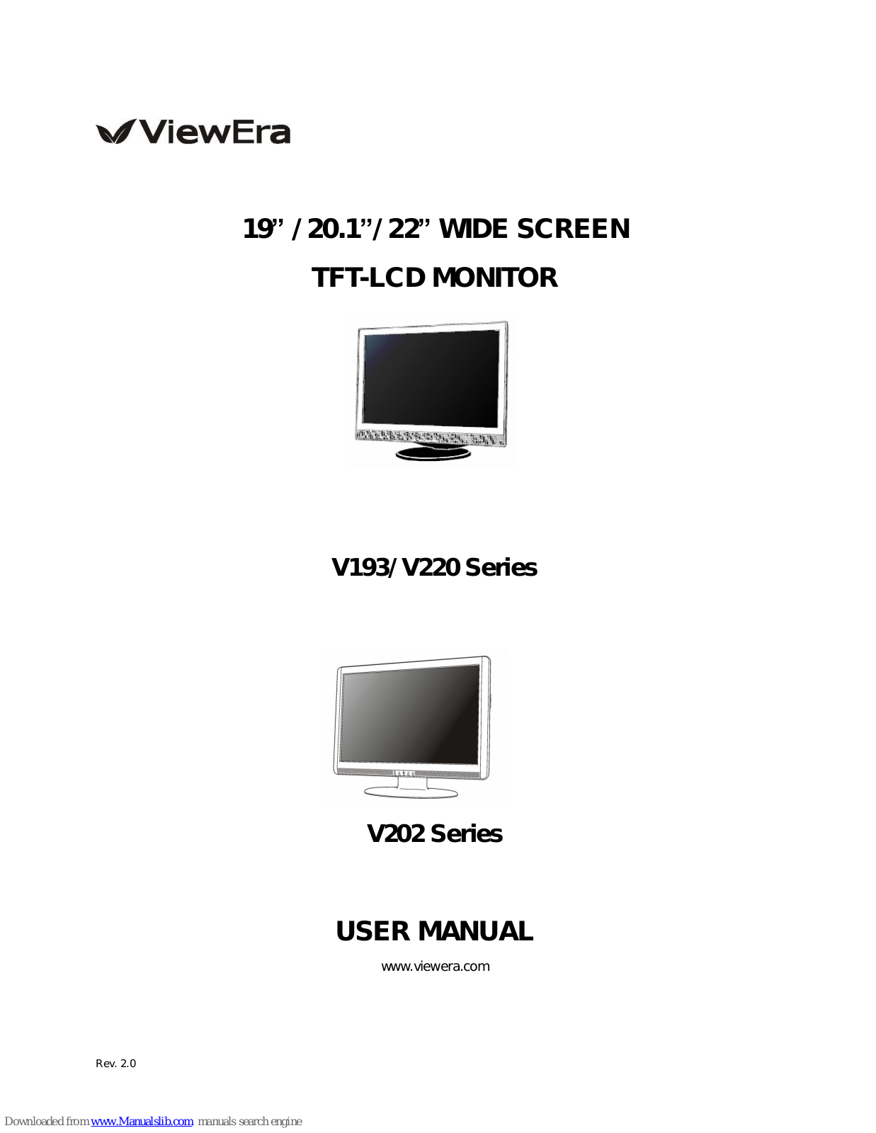 ViewEra V193 Series, V220 Series, V202 Series User Manual