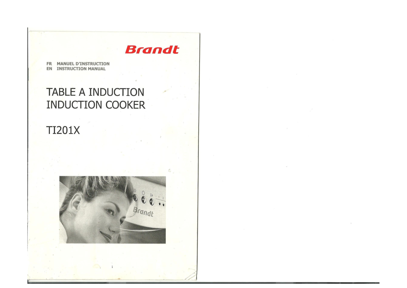 BRANDT TI201X User Manual