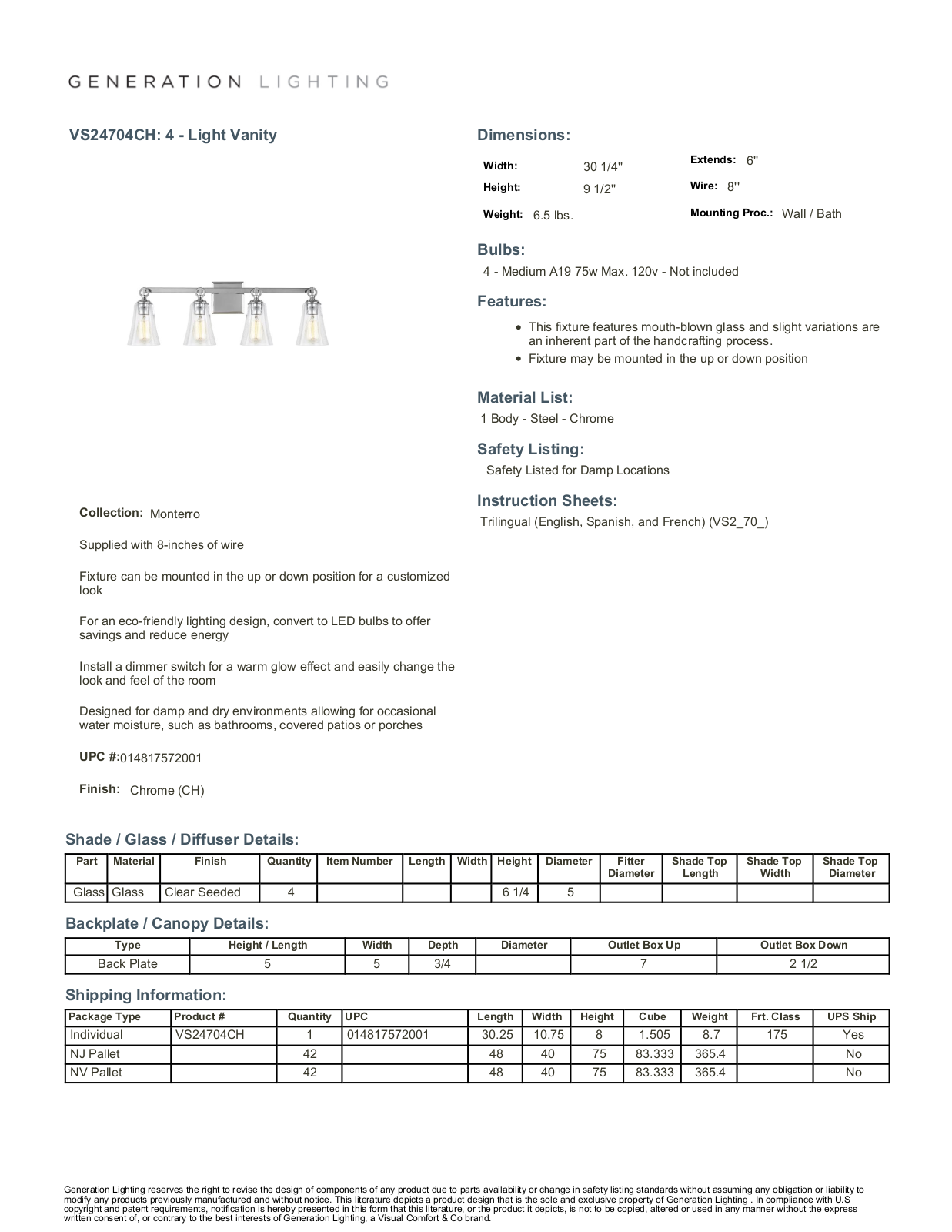 Wade Logan LATR8875 Specifications - ManualMachine.com