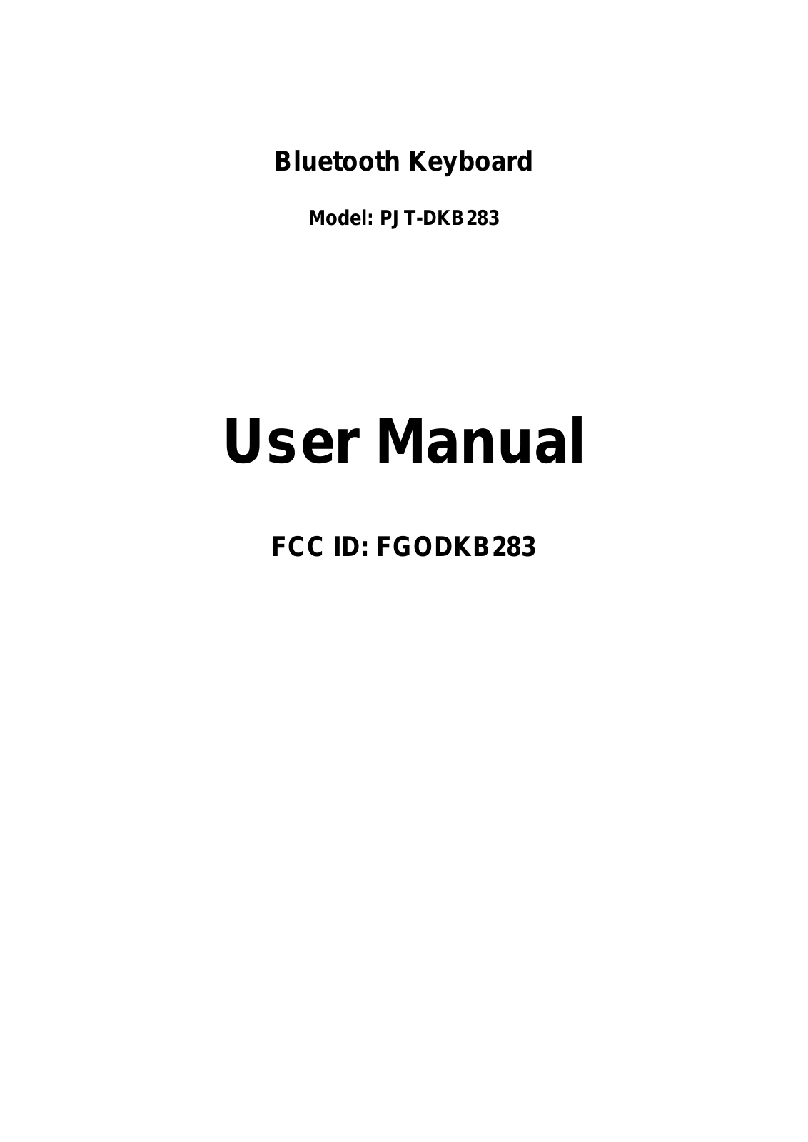 JETION DKB283 User Manual