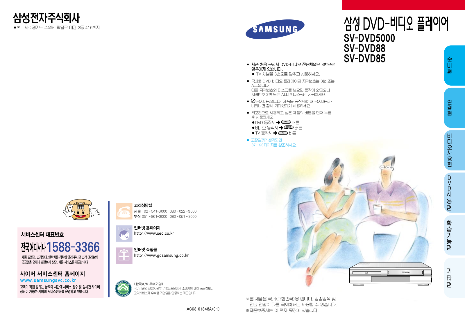 Samsung SV-DVD88, SV-DVD88V User Manual