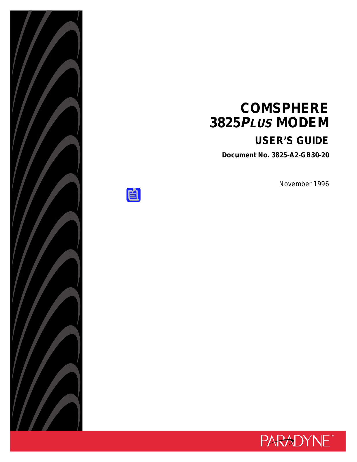 Paradyne 3825PLUS User Manual