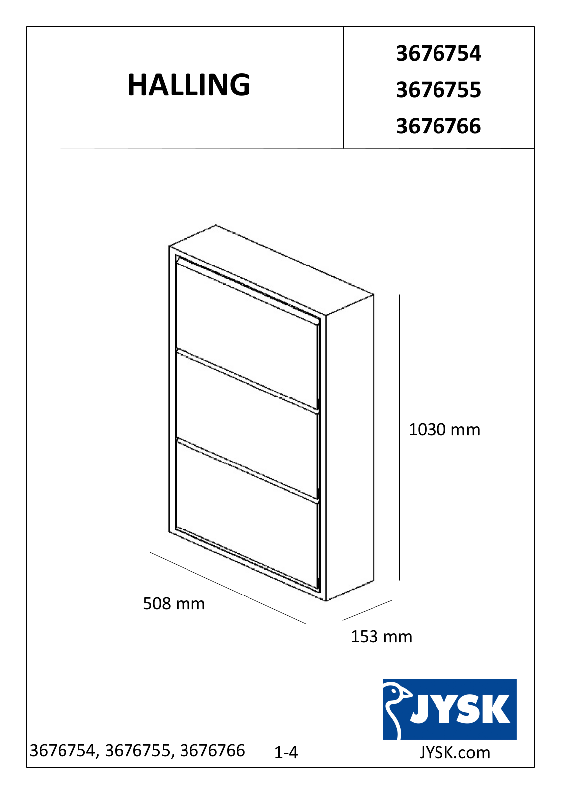 JYSK Halling User Manual