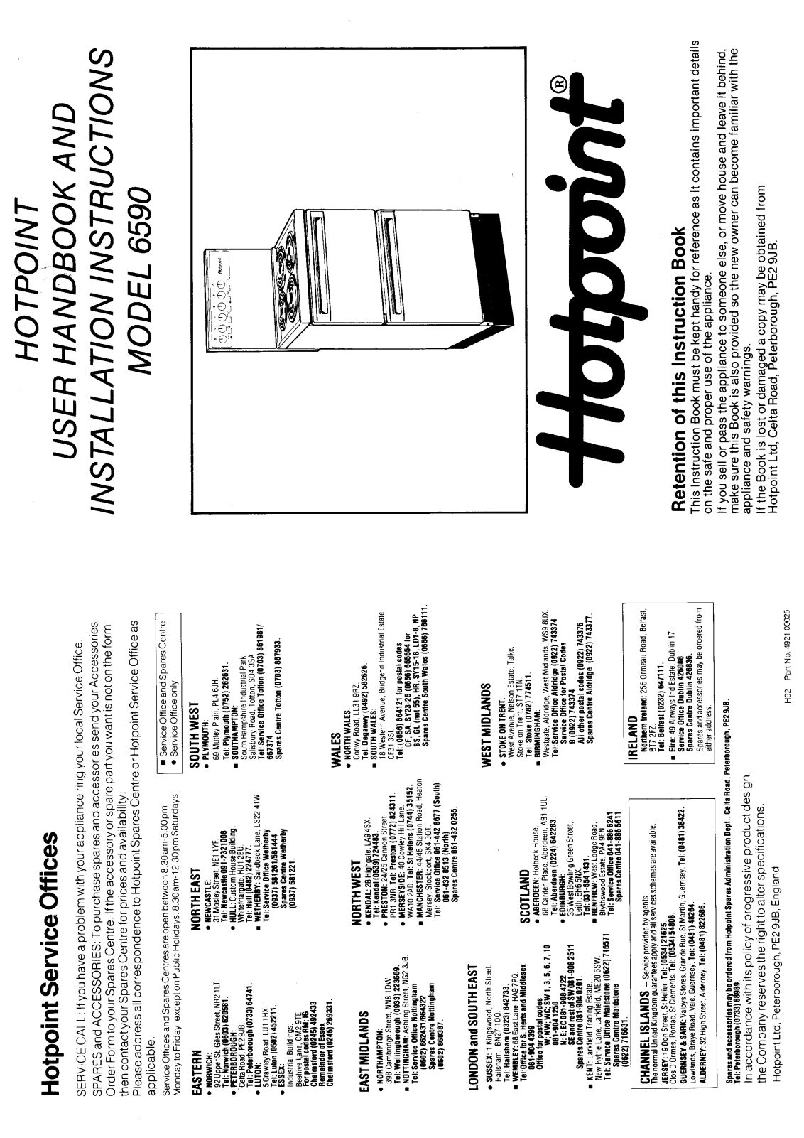 Hotpoint-Ariston HB6590 User Manual