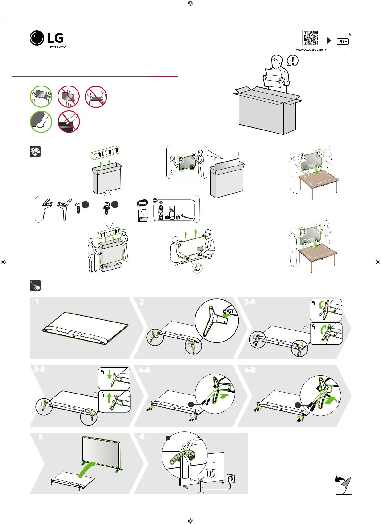 LG 49UN71006LB, 70UN71006LA, 49UN71003LB, 70UN71003LA QUICK SETUP GUIDE