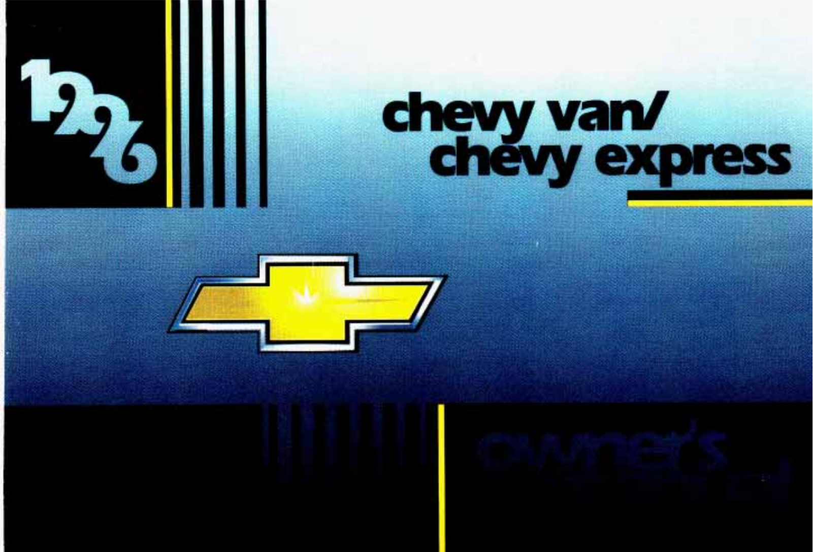 Chevrolet CHEVY EXPRESS, CHEVY VAN Owner Manual