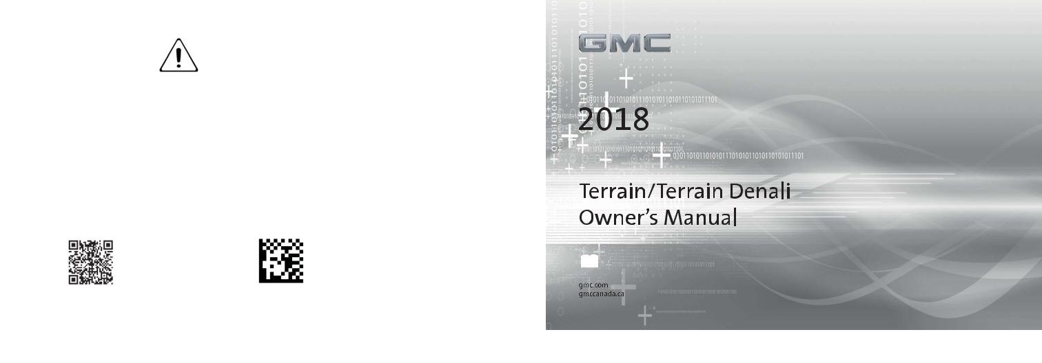 Gmc Terrain 2018, Terrain Denali 2018 User Manual