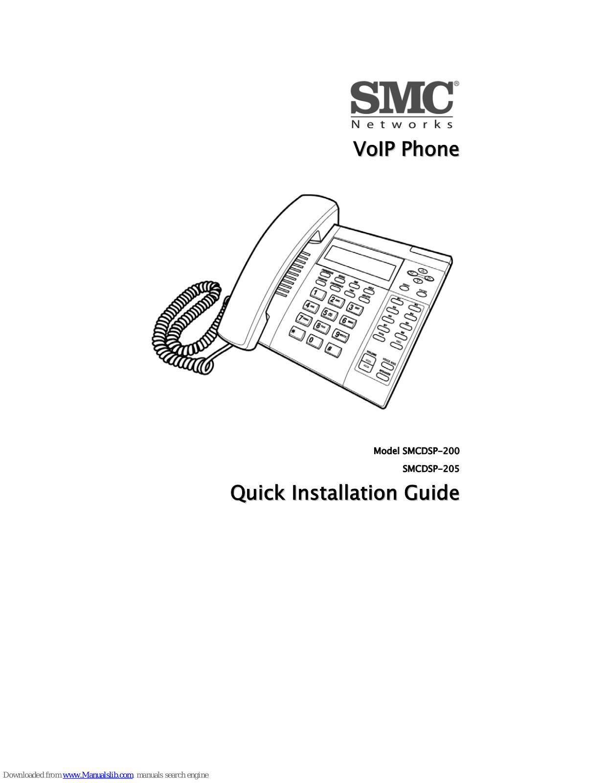 SMC Networks SMC TigerVoIP SMCDSP-200, SMCDSP-205, DSP-200 - annexe 1, DSP-205 - annexe 1 Quick Installation Manual