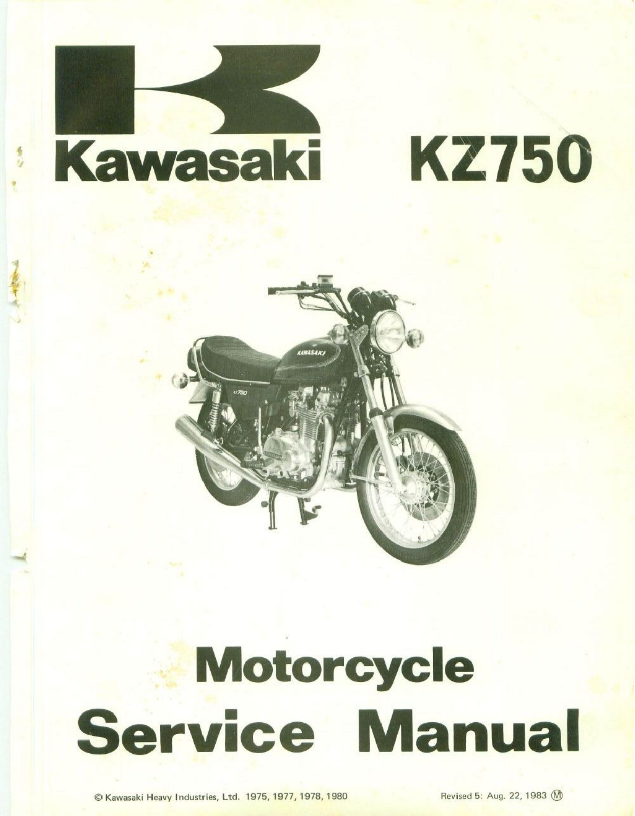 Kawasaki Kz750 Twin Service Manual