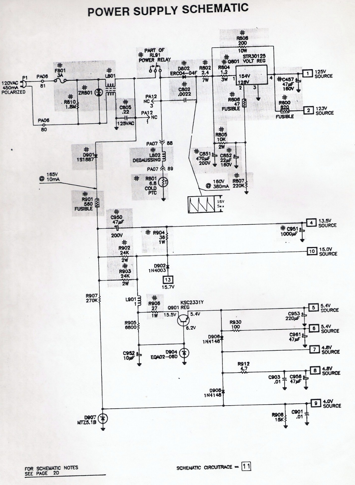 SAMSUNG TC3835T Diagram