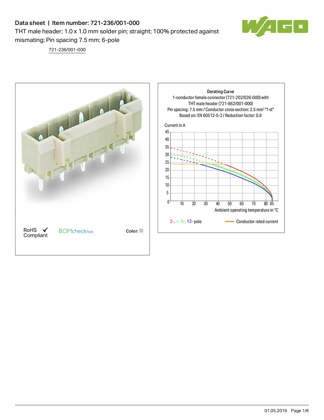 Wago 721-236/001-000 Data Sheet