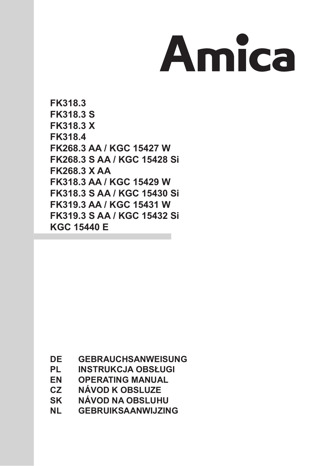 AMICA KGC 15440 E EN User Manual