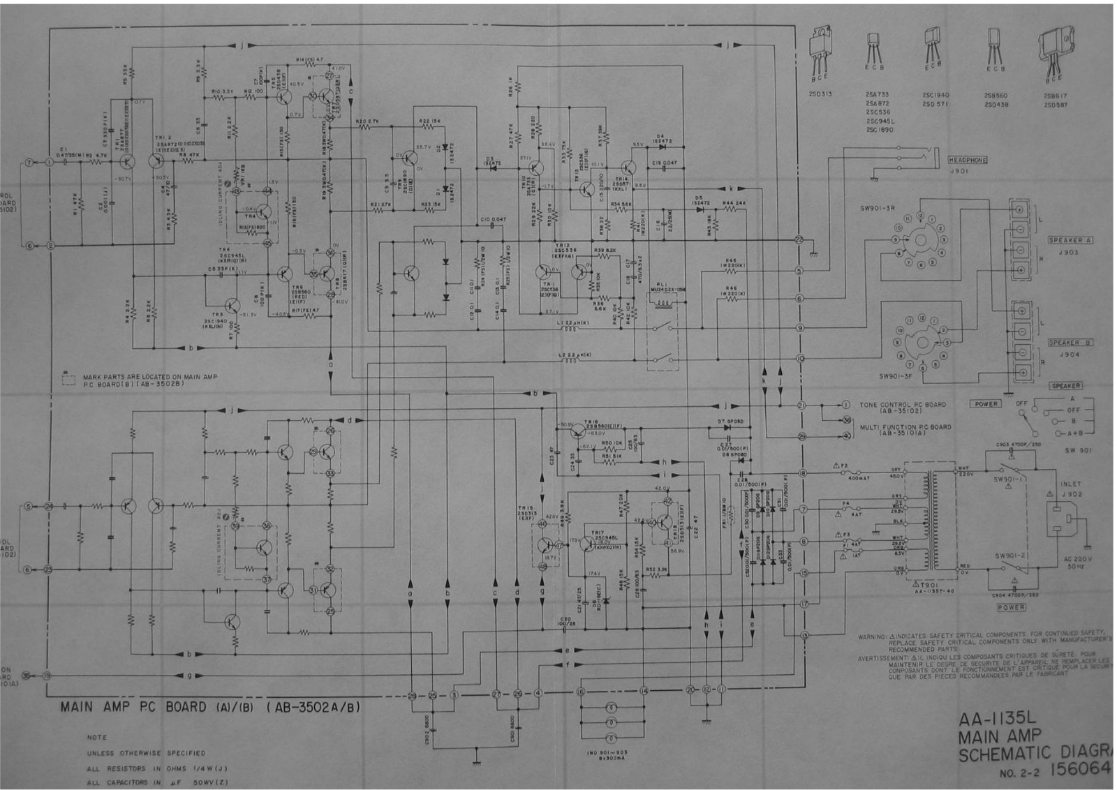 Akai AA1135L Schematic