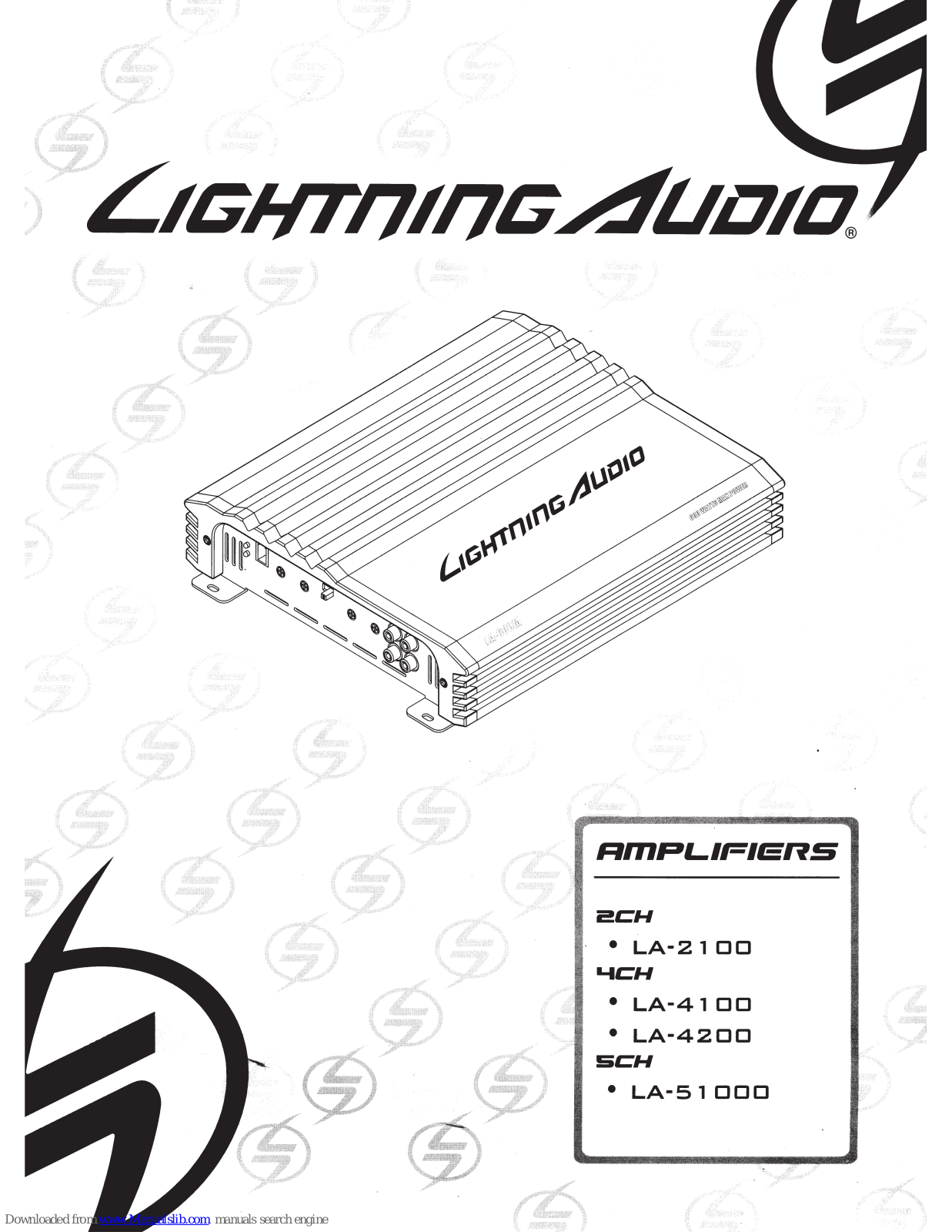 Lightning Audio LA-21 00, LA-41 00, LA-4200, LA-51 000 User Manual - ManualMachine.com