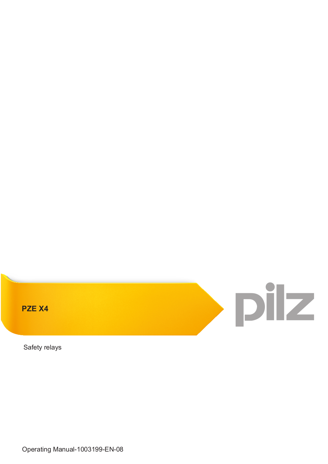 Pilz PZE X4 User Manual