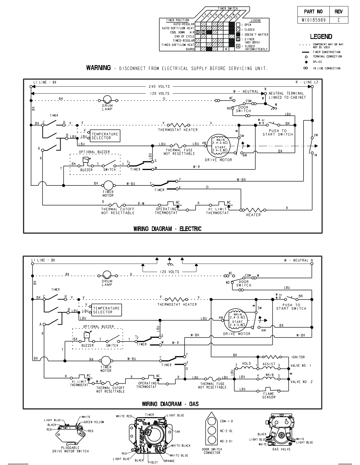 Whirlpool WED4750XQ1 Parts Diagram