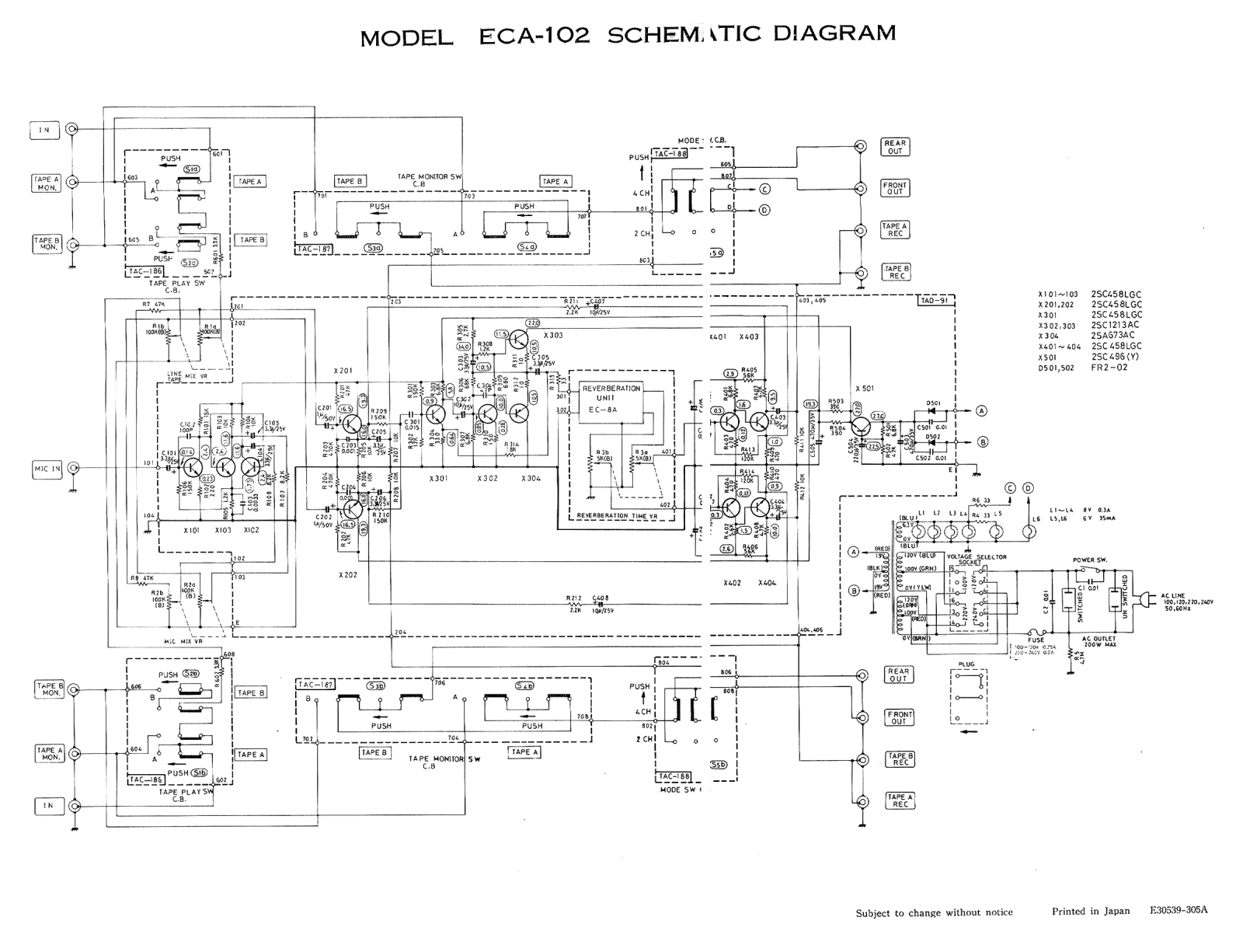 JVC ECA-102 Schematic