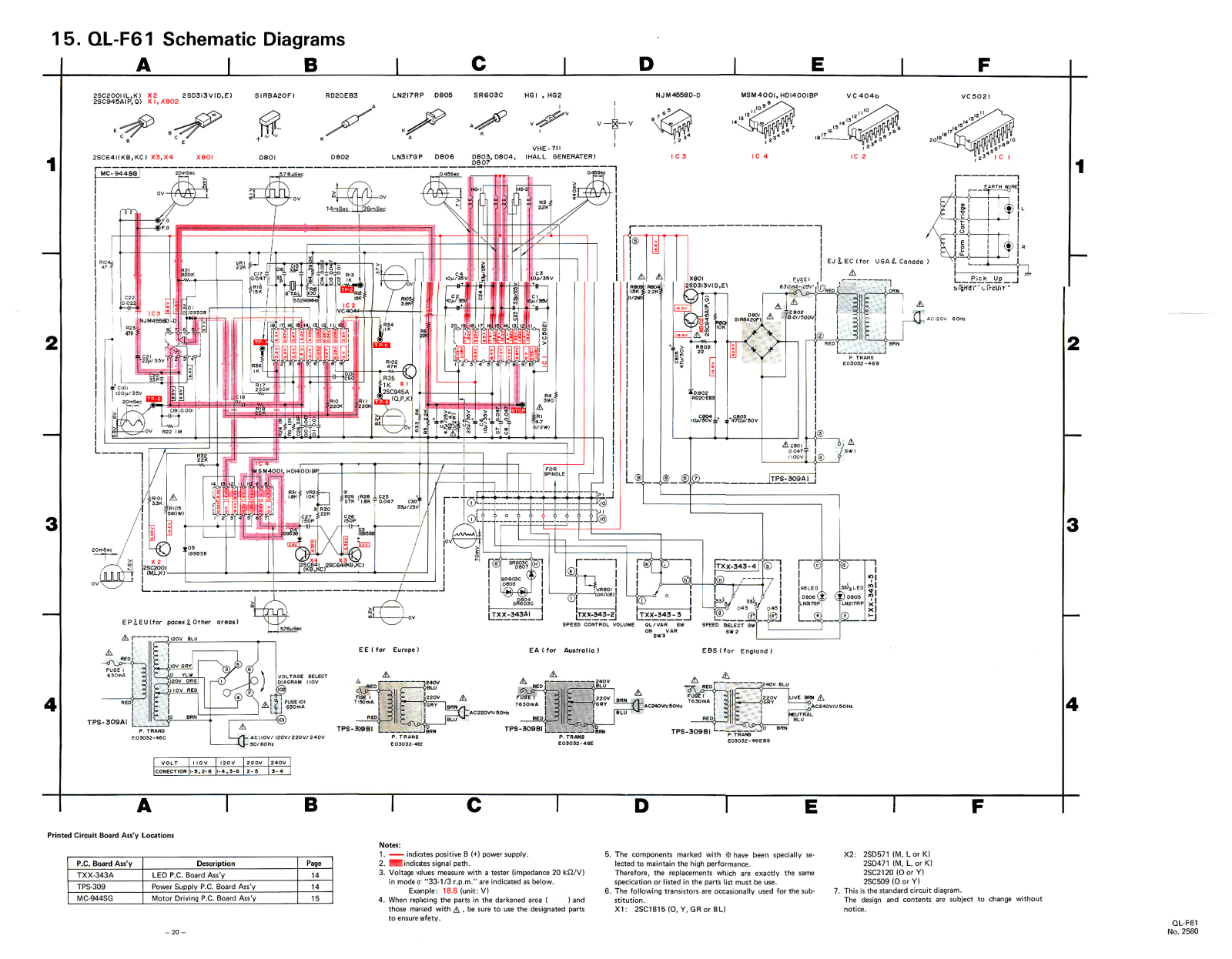 JVC QLF-61 Schematic