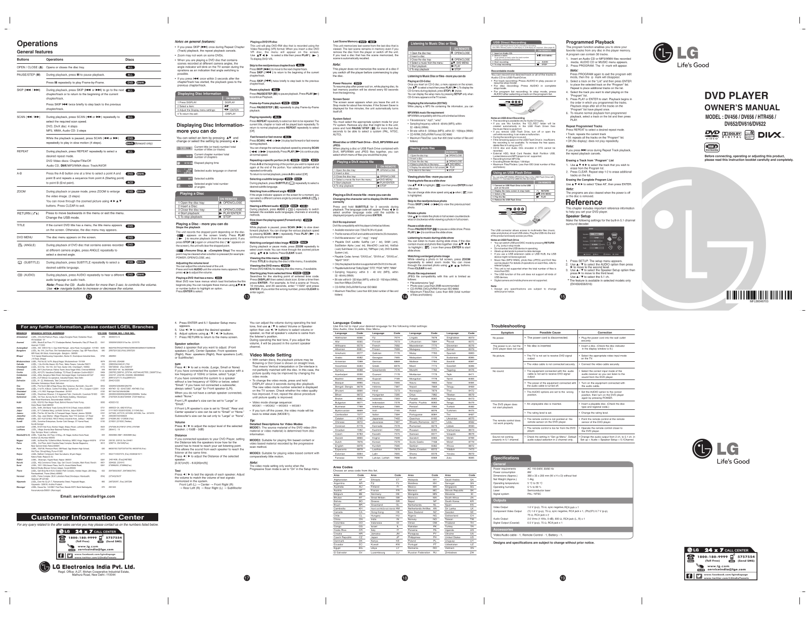 LG DV656 Owner’s Manual