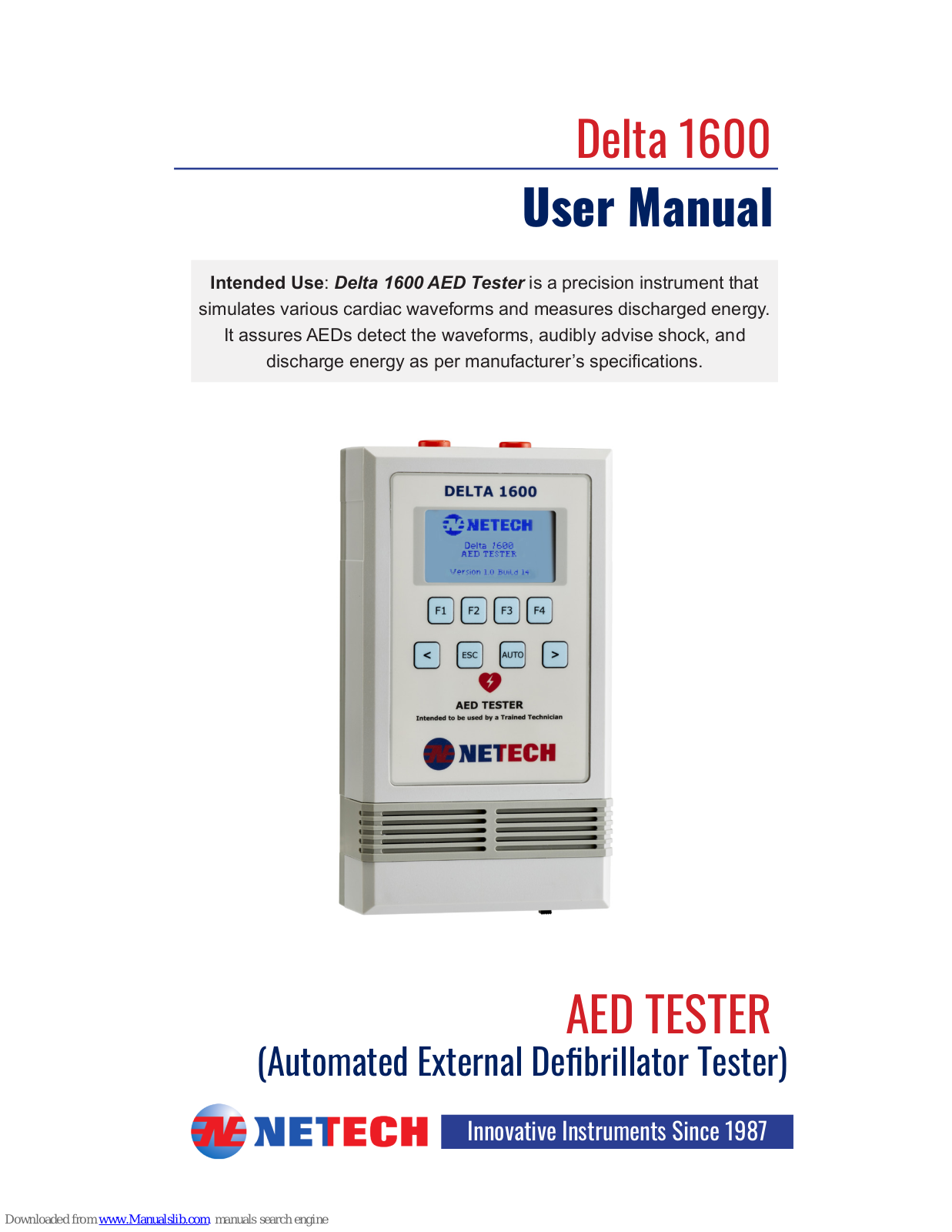 Netech Delta 1600 User Manual - ManualMachine.com