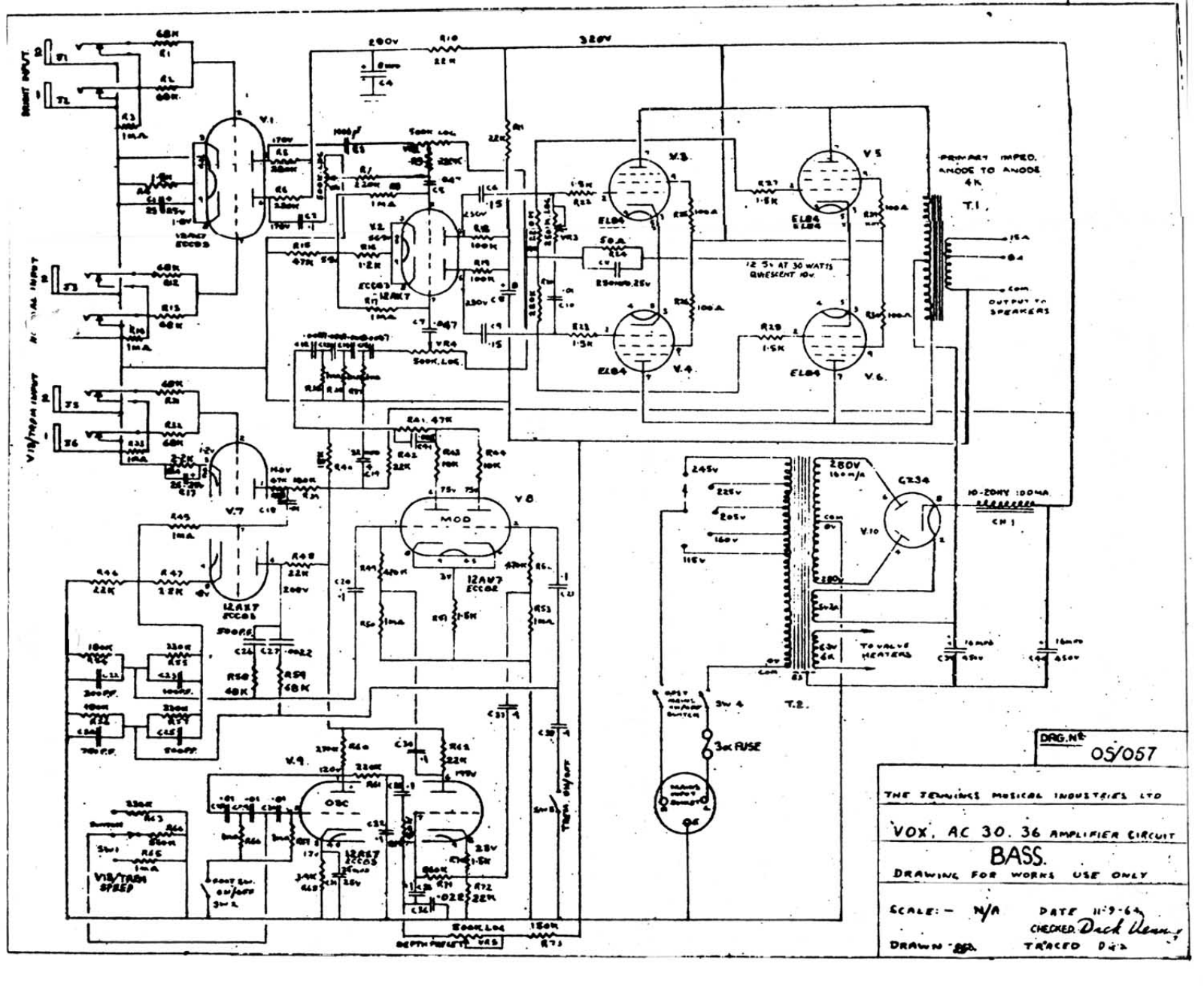 Vox acbass schematic