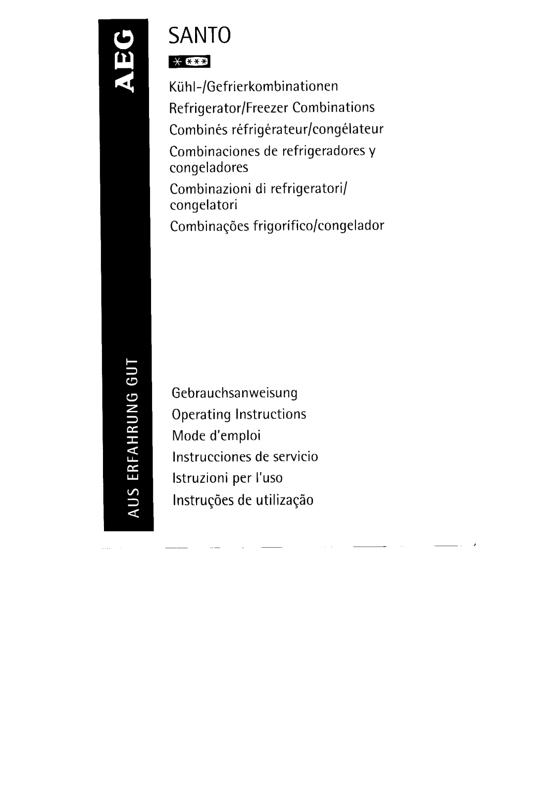 AEG SANTO 4188-4DT, SANTO 4133-4DT User Manual