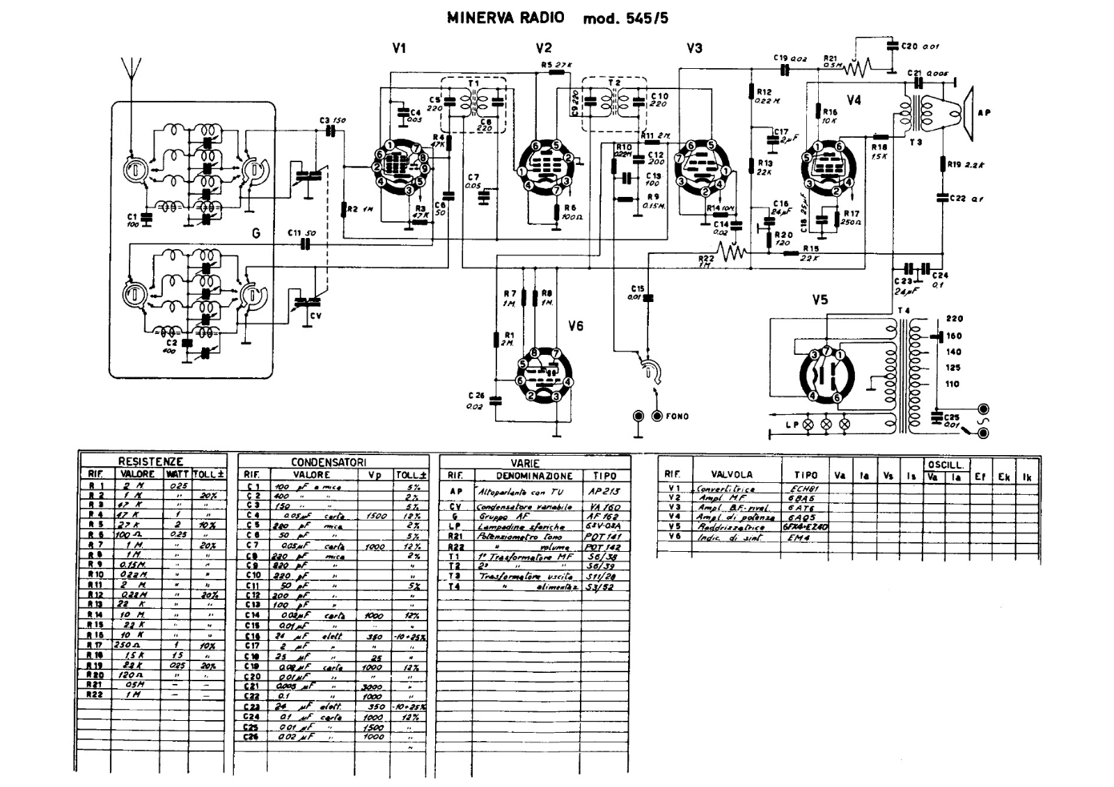 Minerva 545 5 schematic