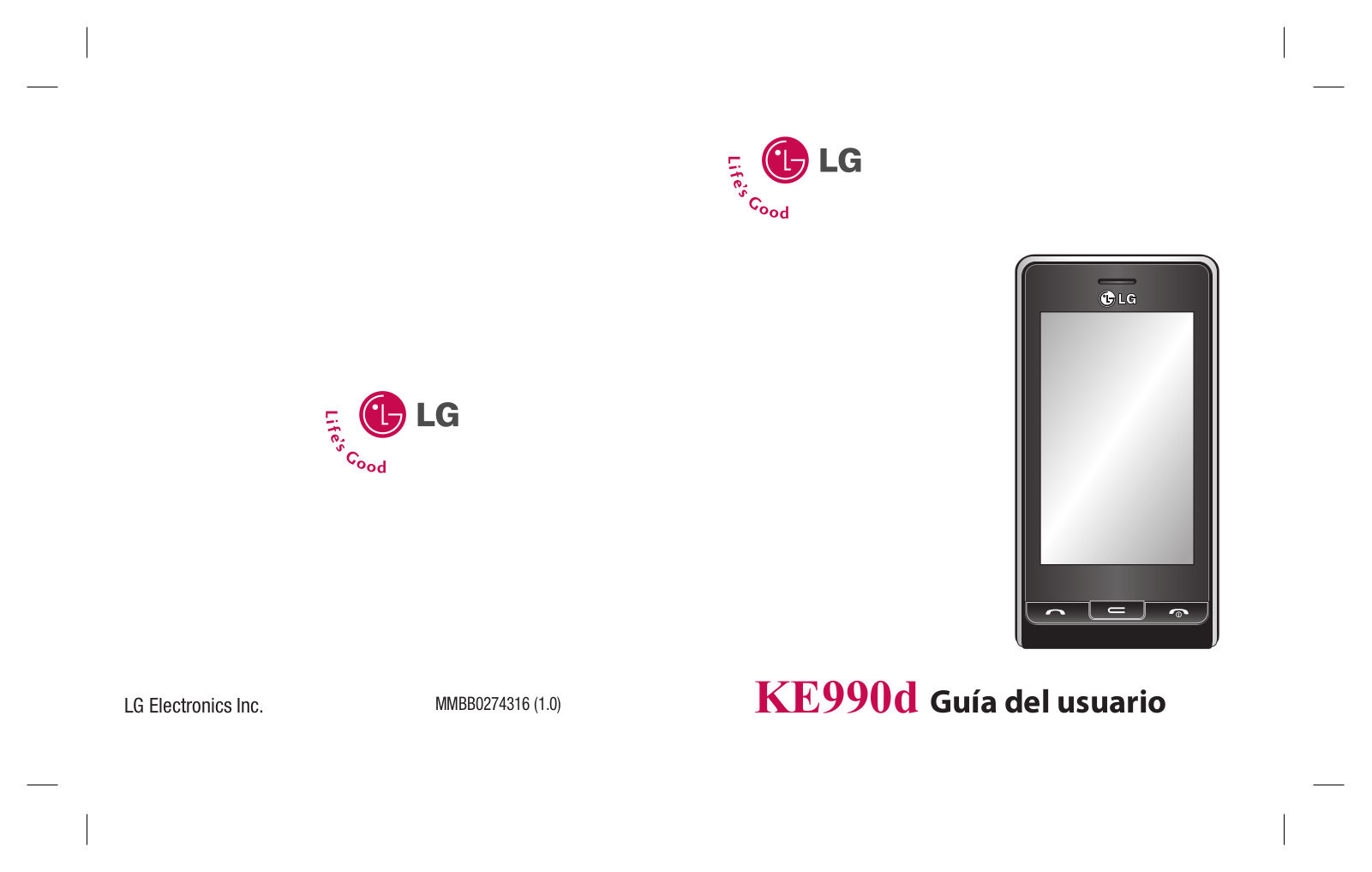 LG KE990D Owner's manual