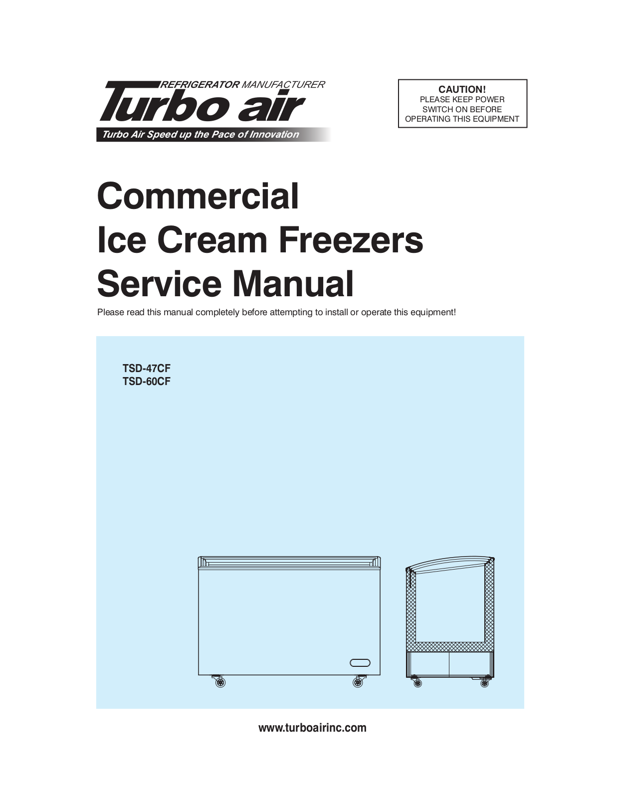 Turbo Air TSD-47CF Service Manual