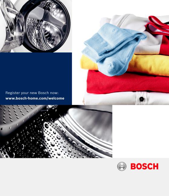 Bosch WAT28640 operation manual