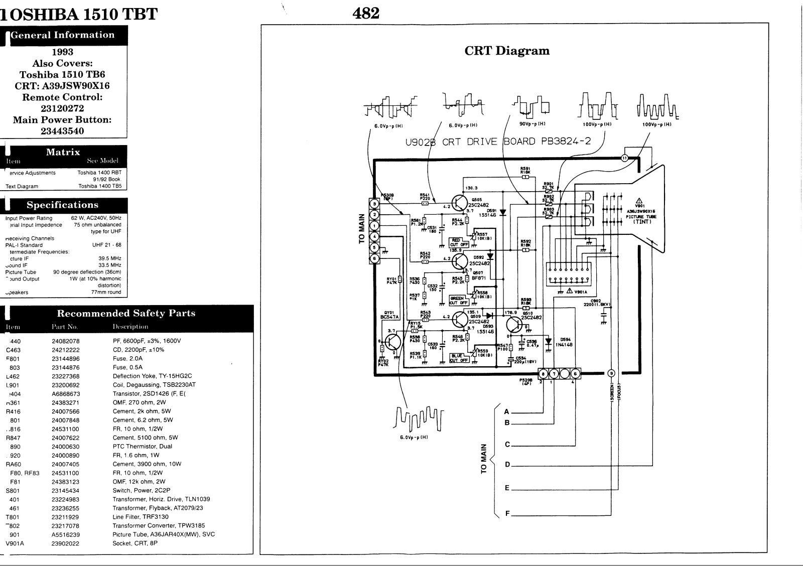 Toshiba 1510TB Schematic