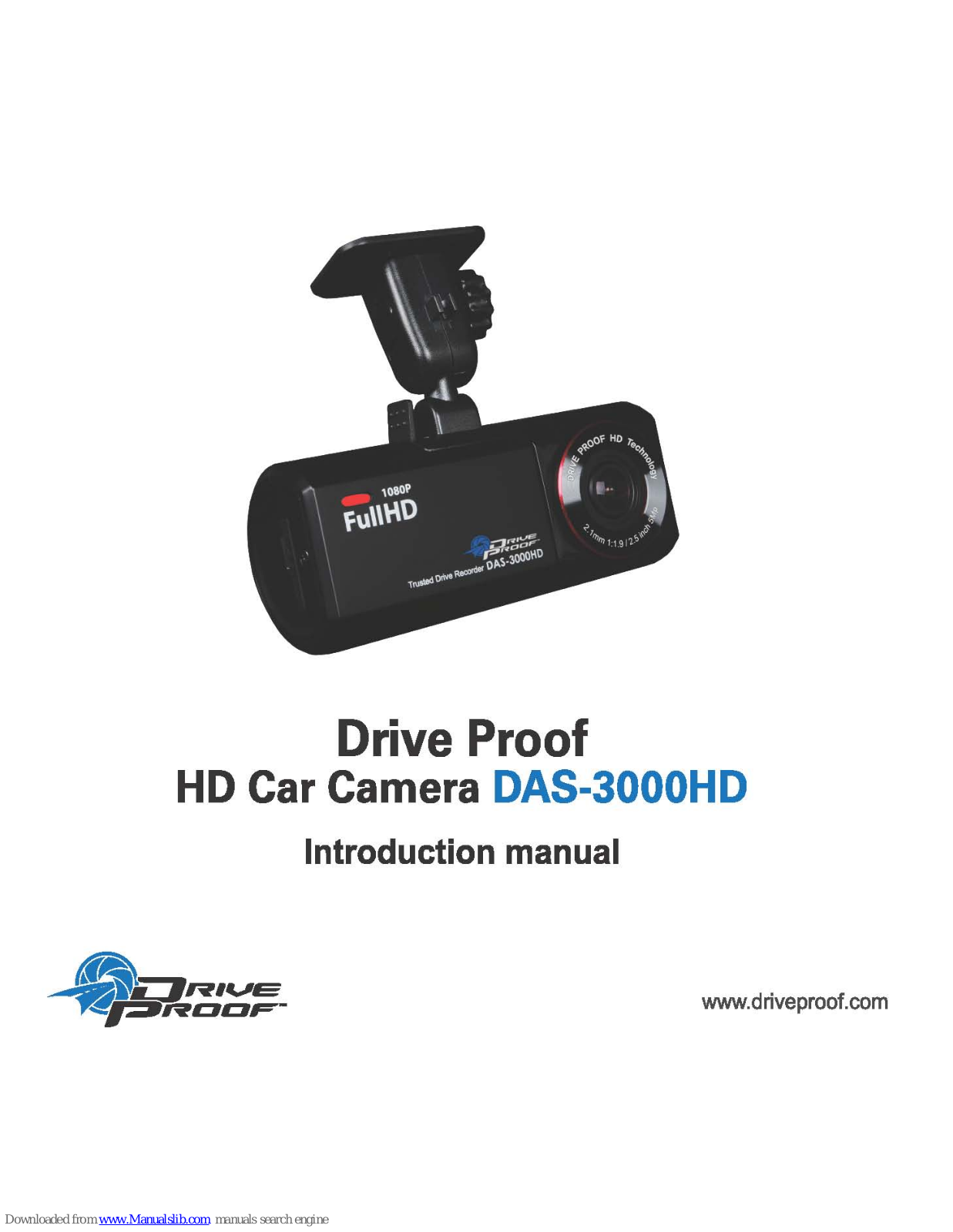 Drive Proof DAS-3000HD Introduction Manual - ManualMachine.com