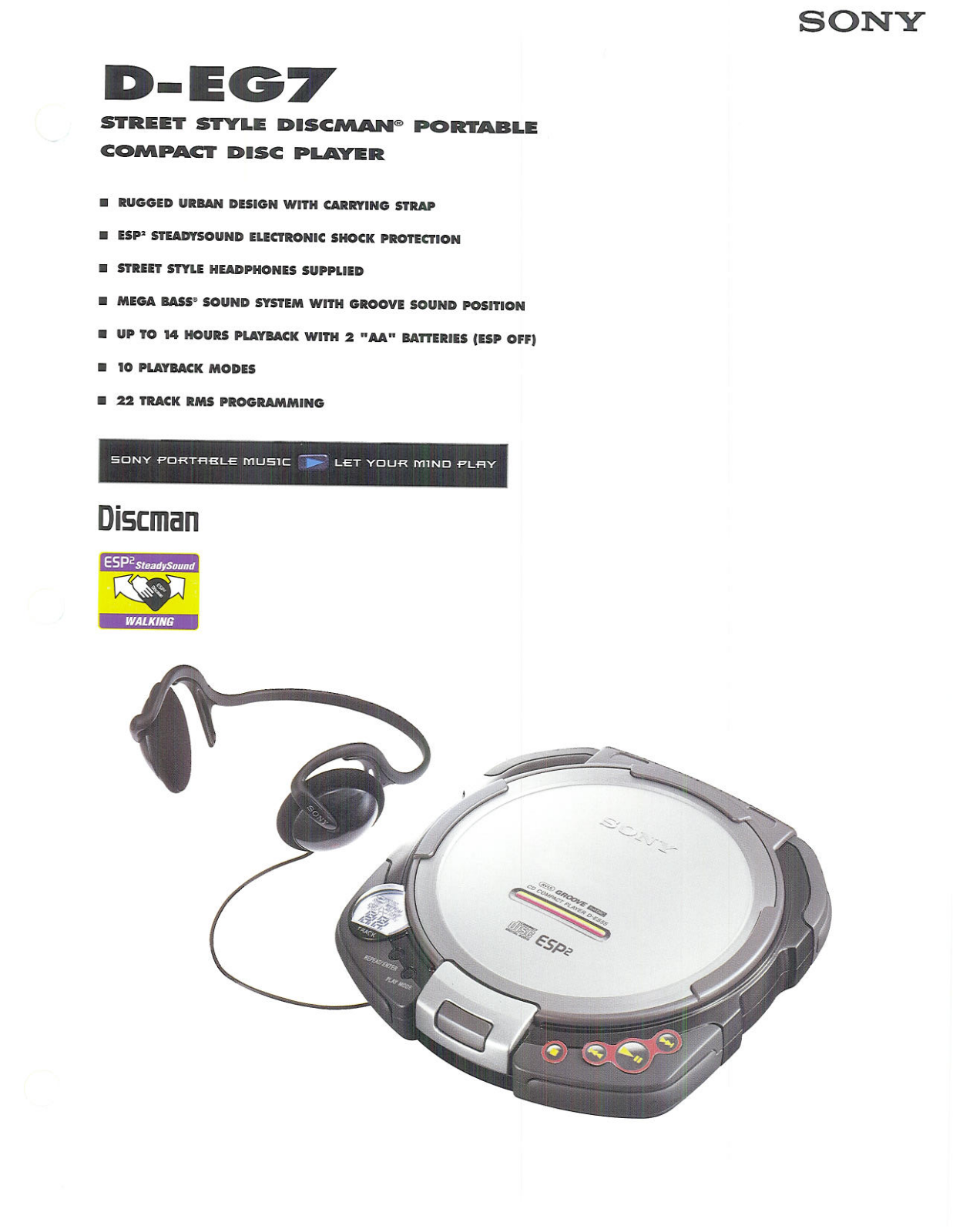 Sony D-EG7 BROCHURE