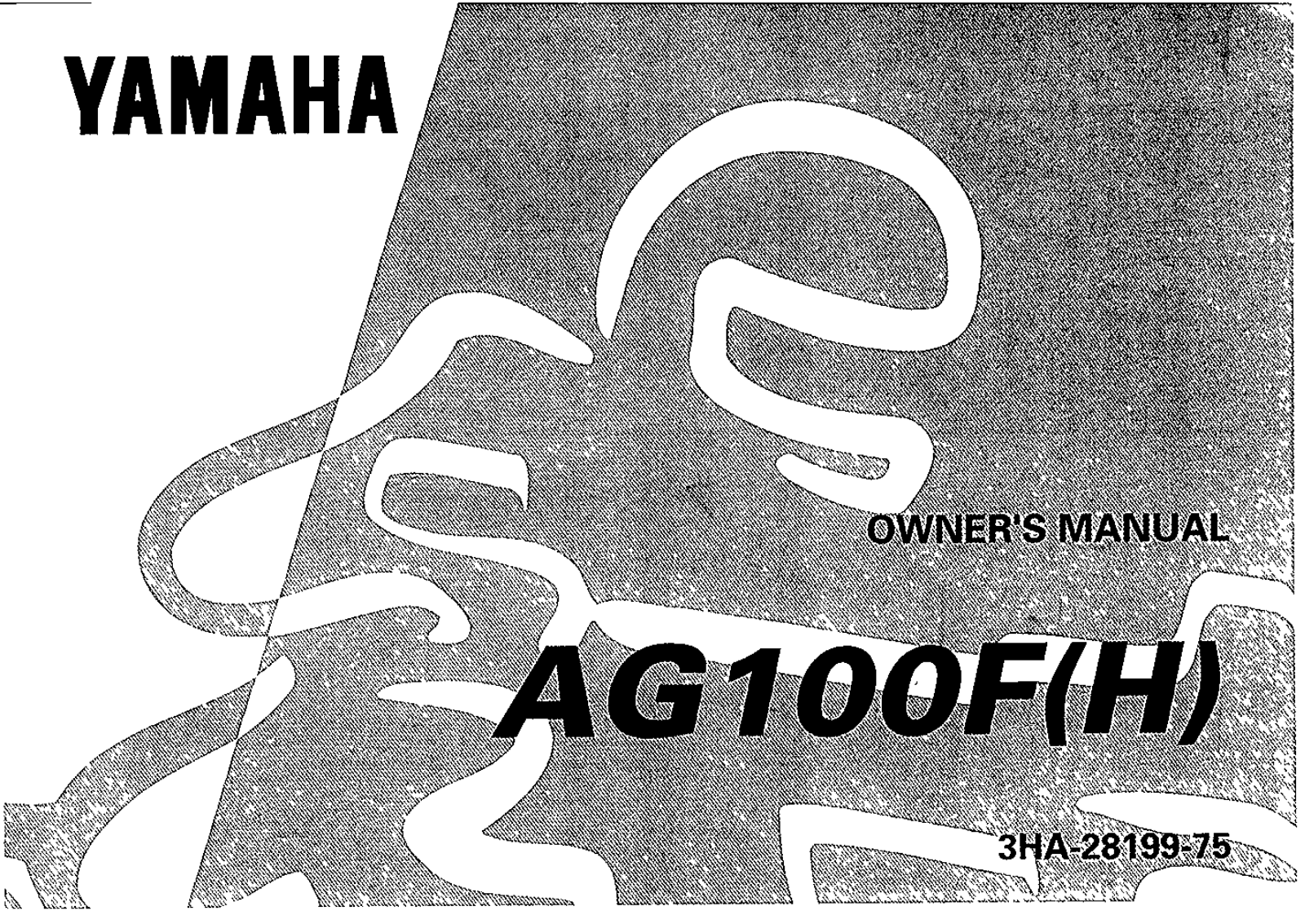 Yamaha AG100-175 FH 1996 Owner's manual