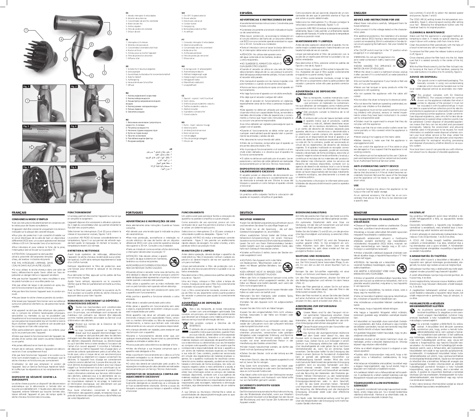 Ufesa SC8347, SC8345, SC8346 User Manual