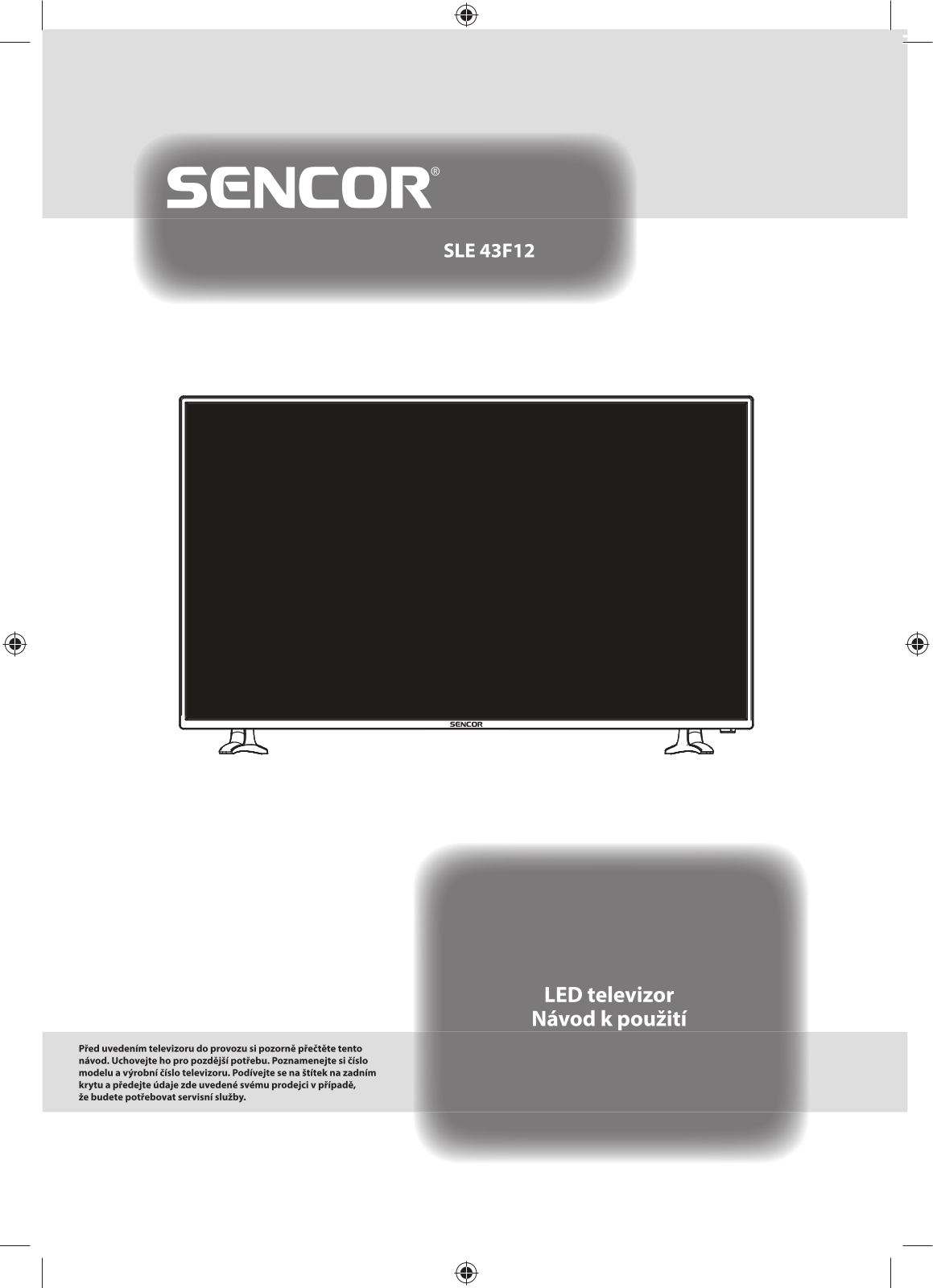 Sencor SLE 43F12 User Manual