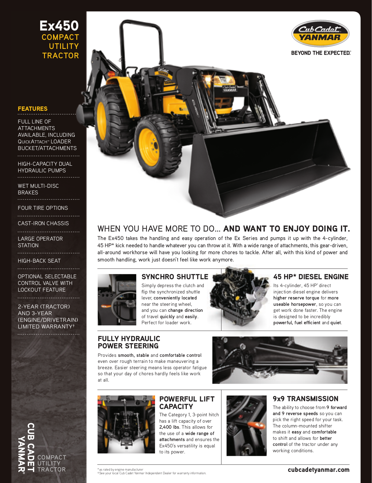 Cub Cadet EX450 User Manual