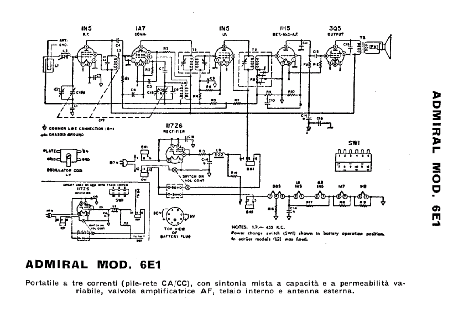 Admiral 60 schematic