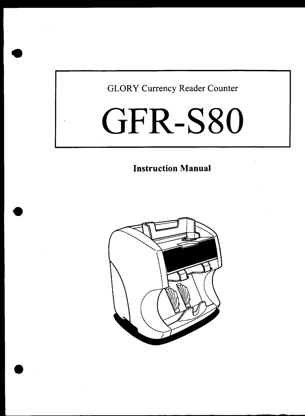 Glory GFR-S80 User Manual