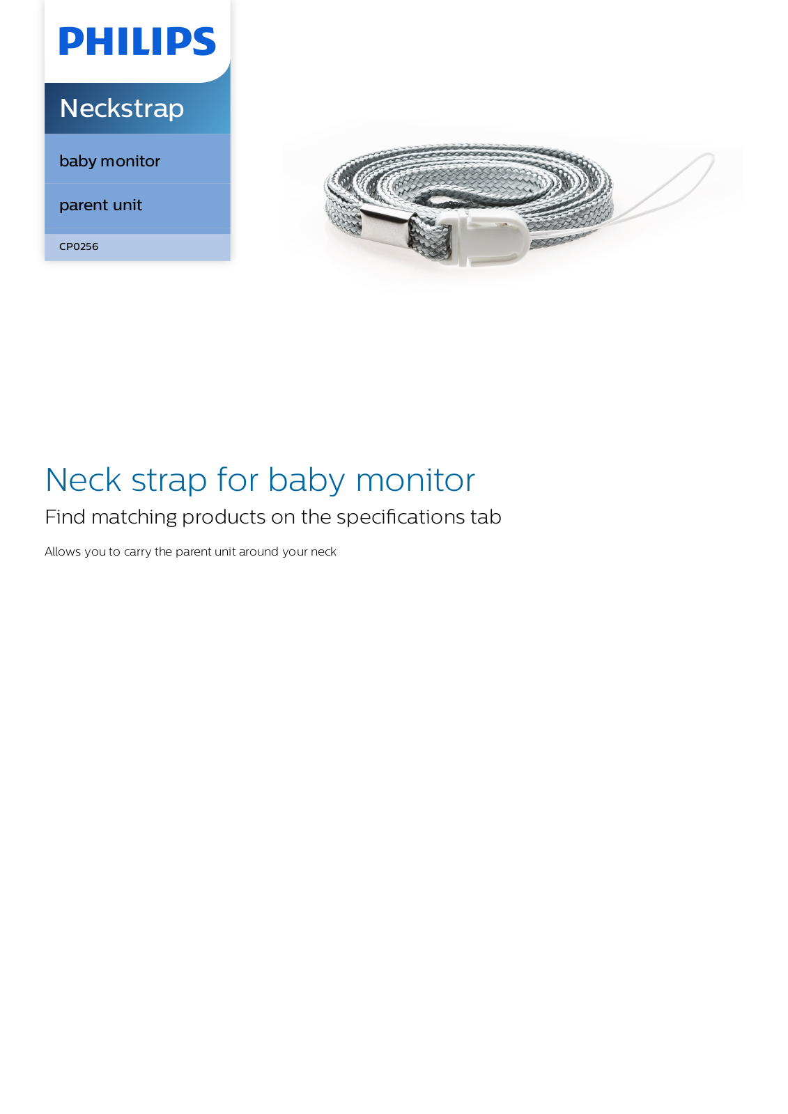 Philips CP0256/01 leaflet - ManualMachine.com